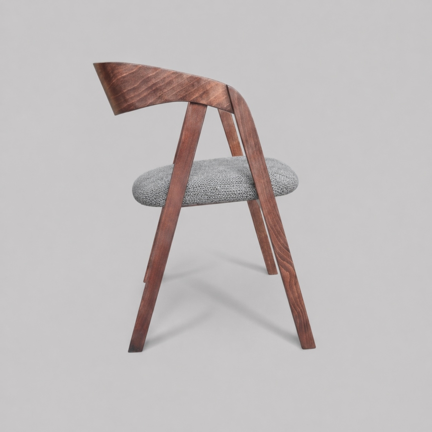 Scaun de dining LUSO nuc/gri