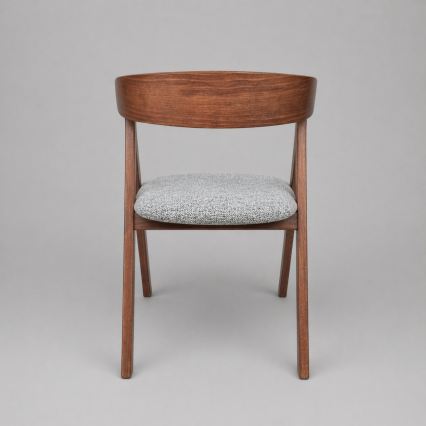 Scaun de dining LUSO nuc/gri