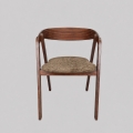Scaun de dining LUSO nuc/maro