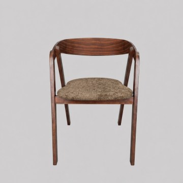 Scaun de dining LUSO nuc/maro