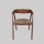 Scaun de dining LUSO nuc/maro
