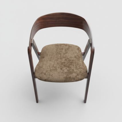 Scaun de dining LUSO nuc/maro