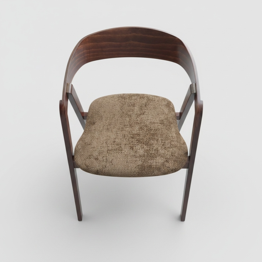 Scaun de dining LUSO nuc/maro