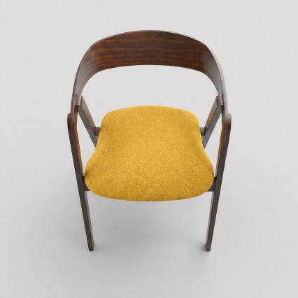 Scaun de dining LUSO nuc/portocaliu