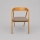 Scaun de dining LUSO, stejar/maro