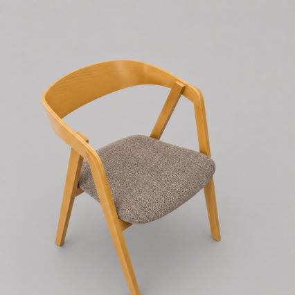 Scaun de dining LUSO, stejar/maro