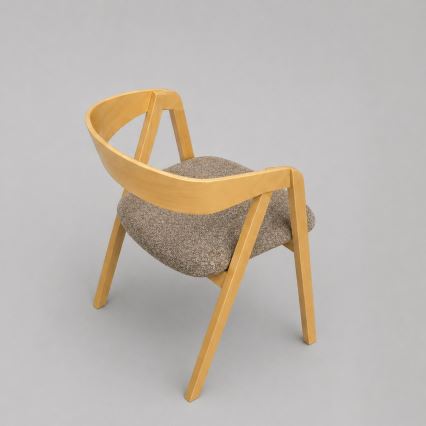 Scaun de dining LUSO, stejar/maro