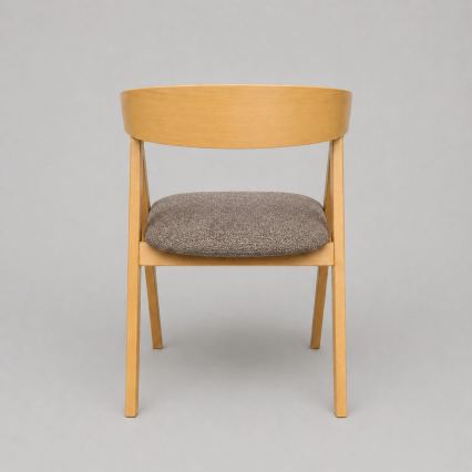 Scaun de dining LUSO, stejar/maro