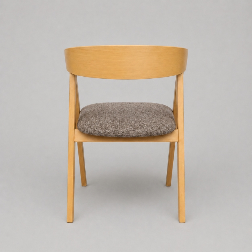 Scaun de dining LUSO, stejar/maro