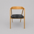 Scaun de dining LUSO, stejar/negru