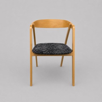 Scaun de dining LUSO, stejar/negru