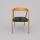 Scaun de dining LUSO, stejar/negru