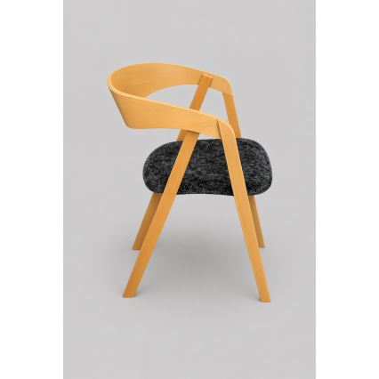 Scaun de dining LUSO, stejar/negru