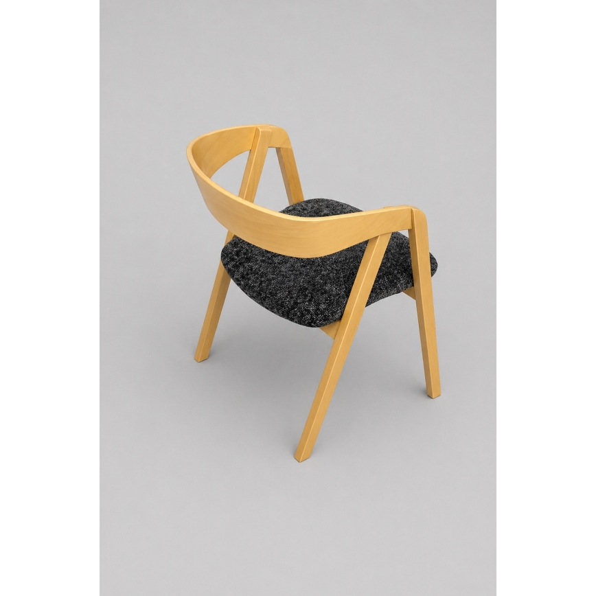 Scaun de dining LUSO, stejar/negru