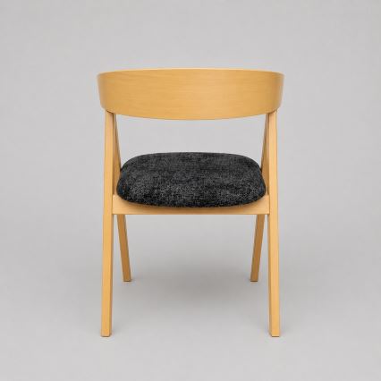 Scaun de dining LUSO, stejar/negru