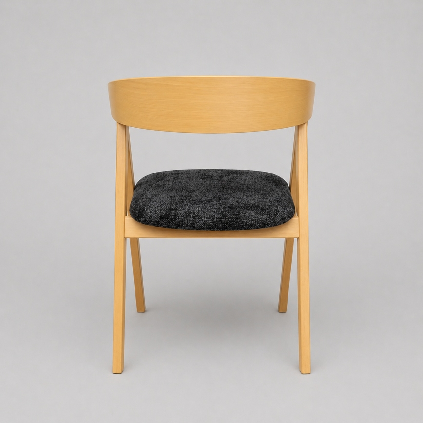 Scaun de dining LUSO, stejar/negru