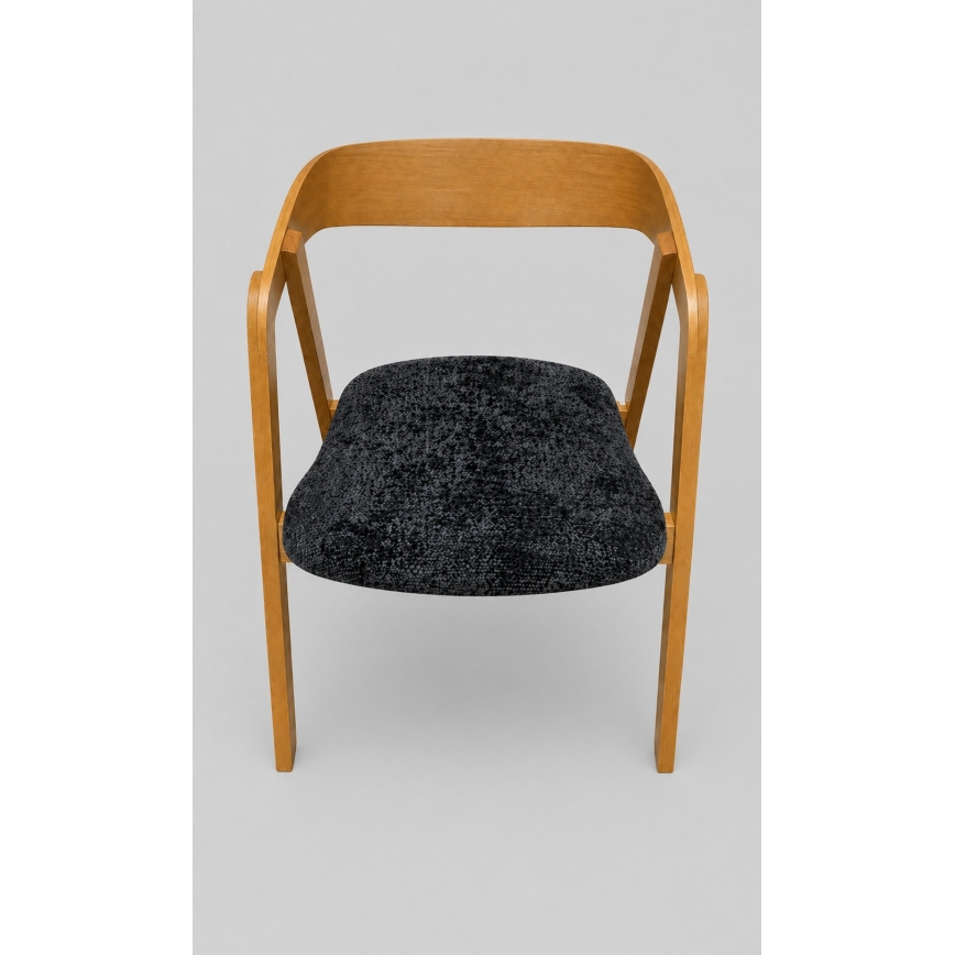 Scaun de dining LUSO, stejar/negru