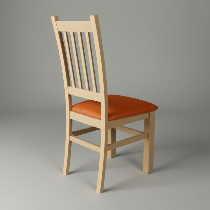 Scaun de dining SIMON fag/portocaliu