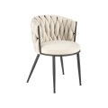 Scaun de dining TILOQ 1 buc. crem