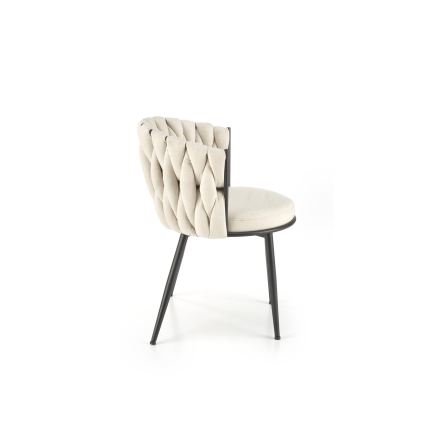 Scaun de dining TILOQ 1 buc. crem