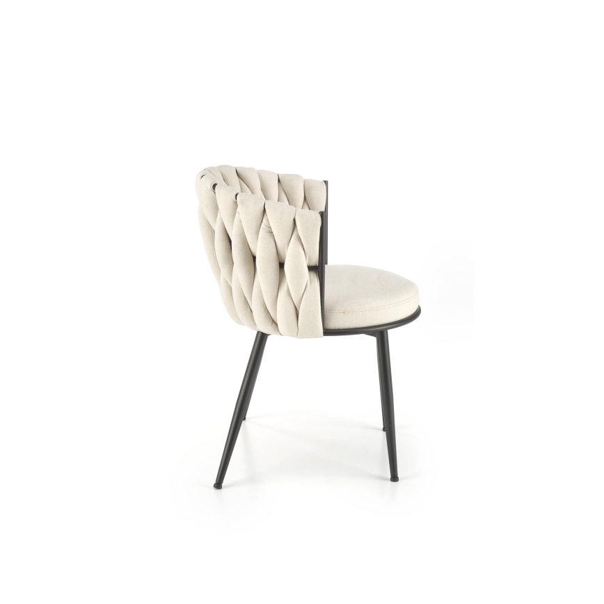 Scaun de dining TILOQ 1 buc. crem