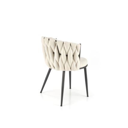 Scaun de dining TILOQ 1 buc. crem
