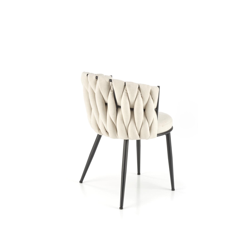 Scaun de dining TILOQ 1 buc. crem