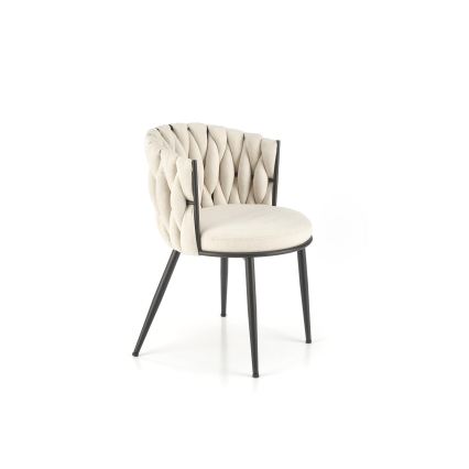 Scaun de dining TILOQ 1 buc. crem