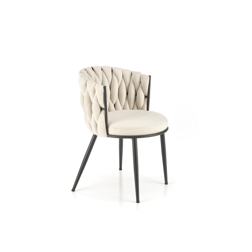 Scaun de dining TILOQ 1 buc. crem