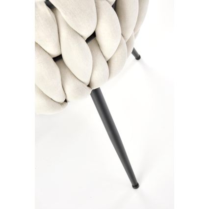 Scaun de dining TILOQ 1 buc. crem