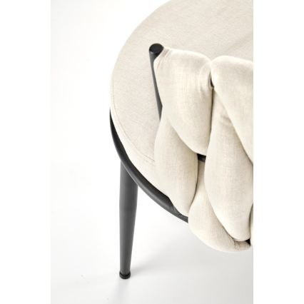 Scaun de dining TILOQ 1 buc. crem