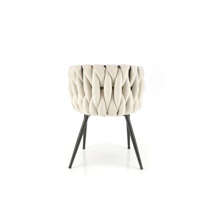 Scaun de dining TILOQ 1 buc. crem