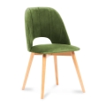 Scaun de dining TINO 86x48 cm verde deschis/stejar deschis