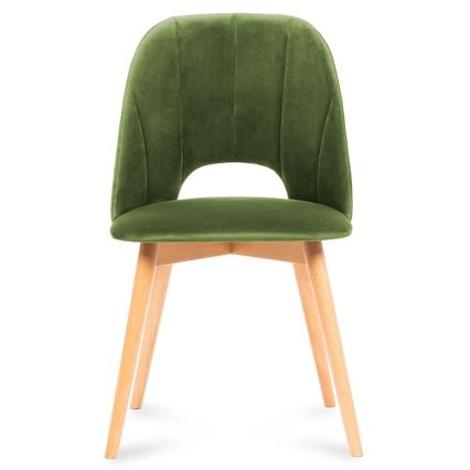 Scaun de dining TINO 86x48 cm verde deschis/stejar deschis