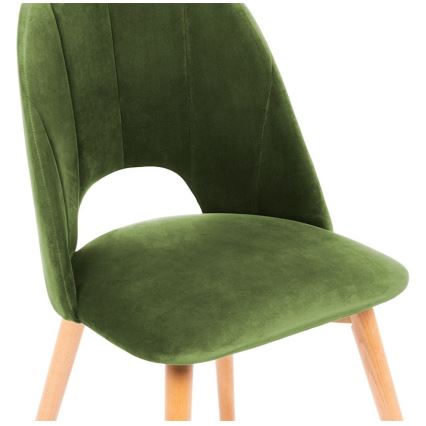 Scaun de dining TINO 86x48 cm verde deschis/stejar deschis