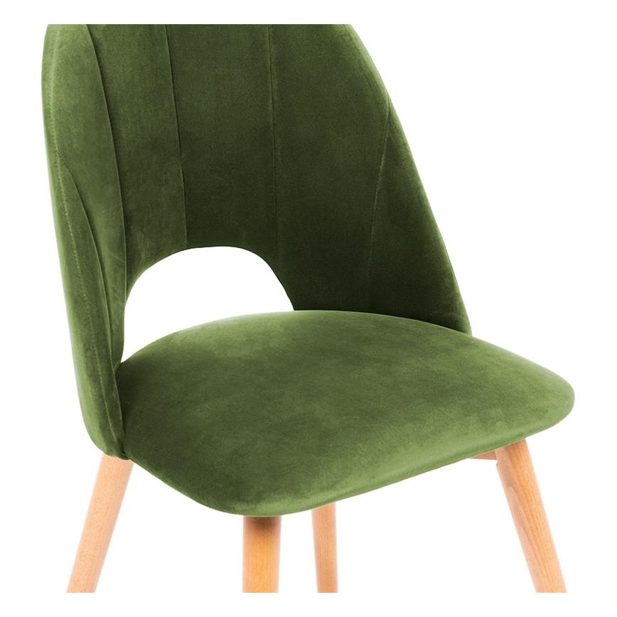 Scaun de dining TINO 86x48 cm verde deschis/stejar deschis