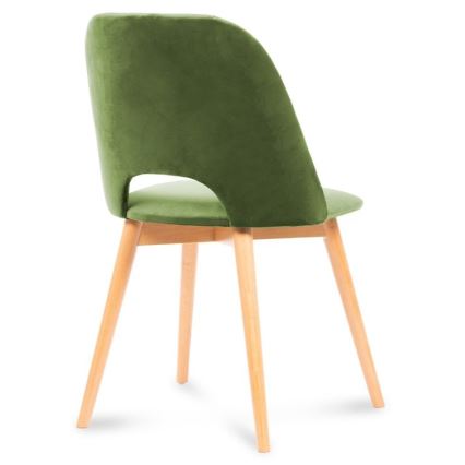 Scaun de dining TINO 86x48 cm verde deschis/stejar deschis