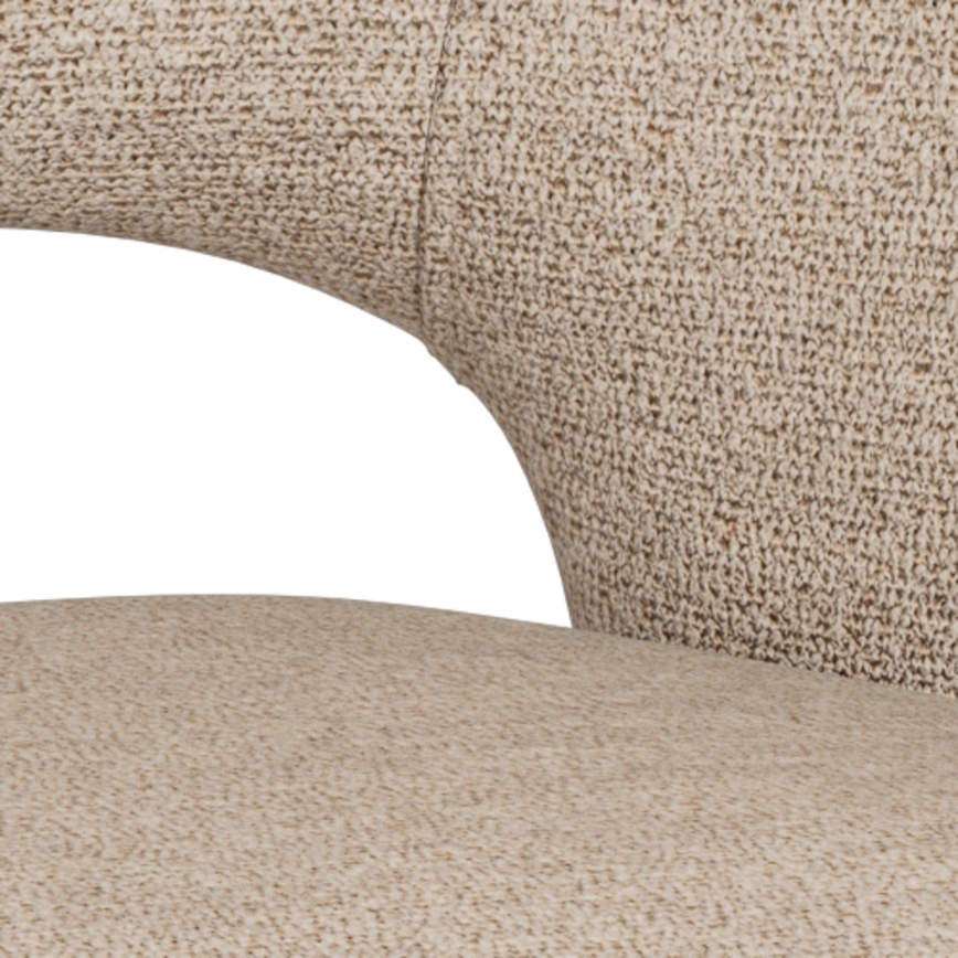 Scaun de masă TORI cu brațe bej