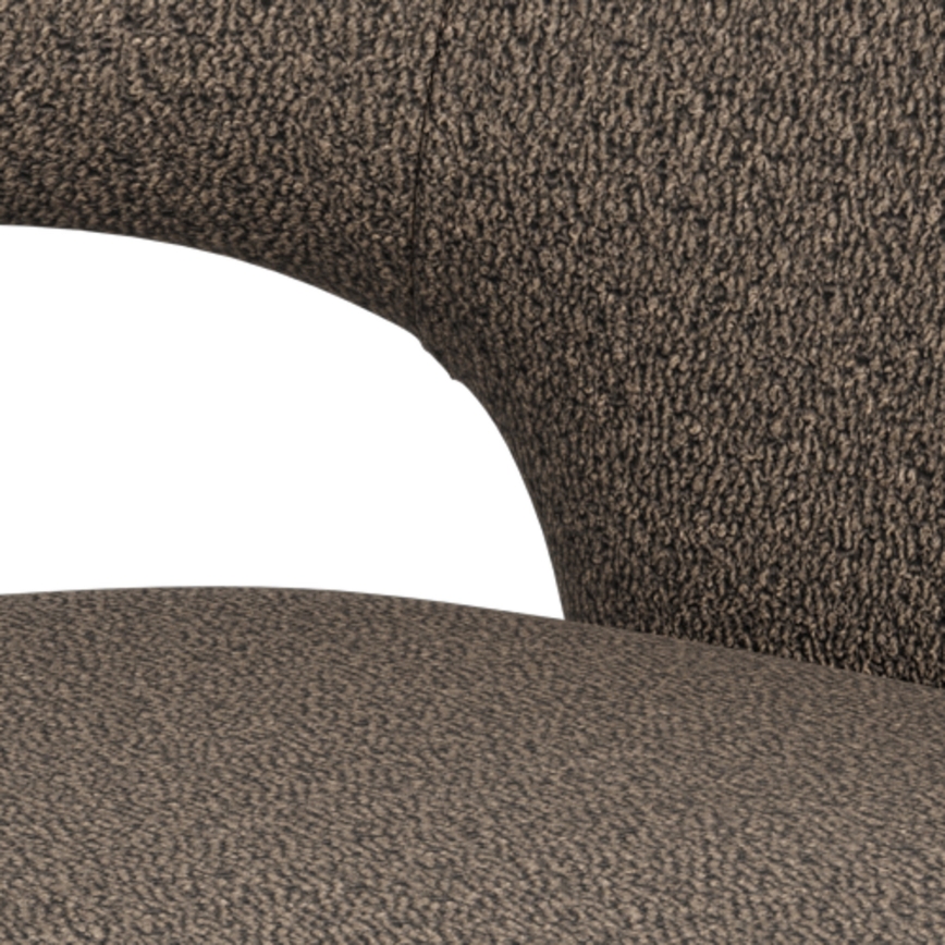 Scaun de dining TORI cu cotiere taupe