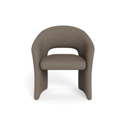 Scaun de dining TORI cu cotiere taupe