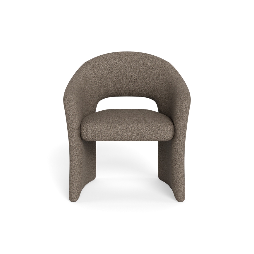 Scaun de dining TORI cu cotiere taupe