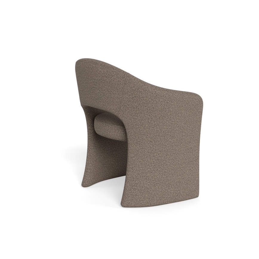 Scaun de dining TORI cu cotiere taupe