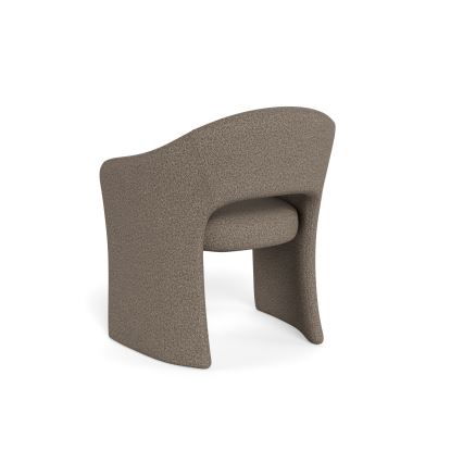 Scaun de dining TORI cu cotiere taupe