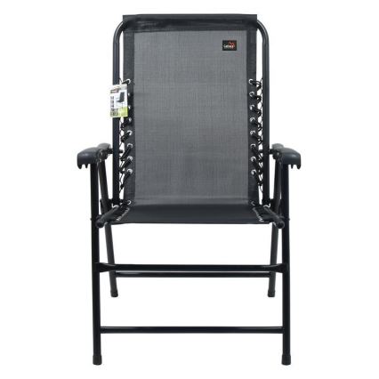 Scaun de grădină pliabil negru