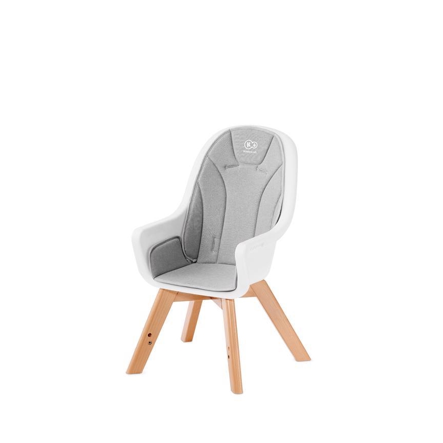 Scaun de masă 2 în 1 pentru bebeluși TIXI gri KINDERKRAFT