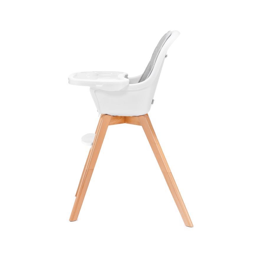 Scaun de masă 2 în 1 pentru bebeluși TIXI gri KINDERKRAFT