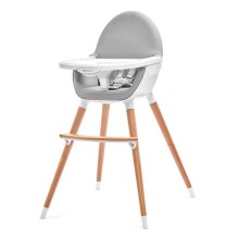 Scaun de masă pentru bebeluși FINI gri/alb KINDERKRAFT