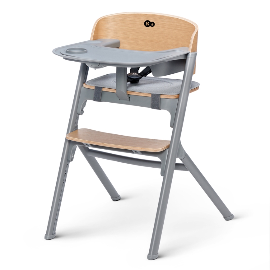 Scaun de masă pentru copii 3 în 1 KINDERKRAFT SELECT LIVY Premium stejar + șezlong CALMEE