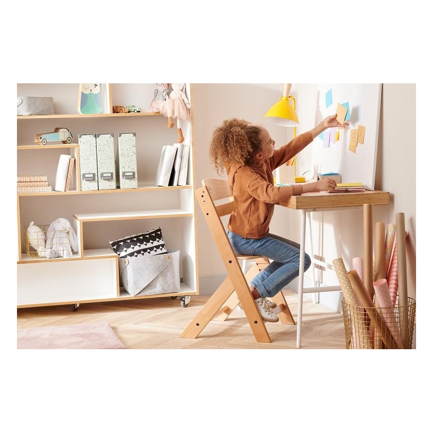 Scaun de masă pentru copii ENOCK alb KINDERKRAFT