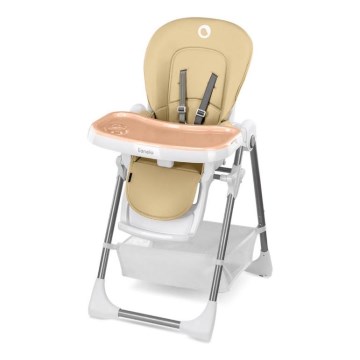 Scaun de masă pentru copii Lionelo LINN PLUS alb/bej